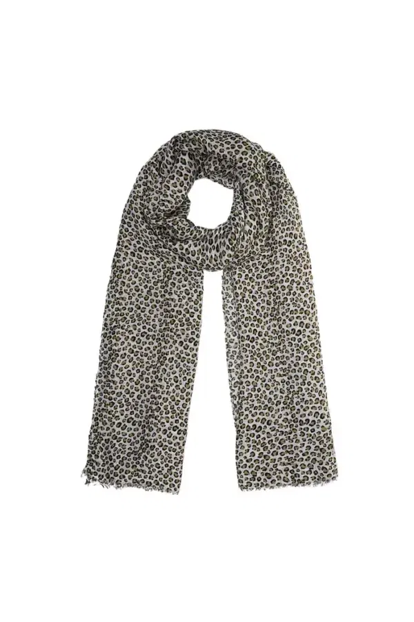 Sjaal panterprint Beige - Image 4