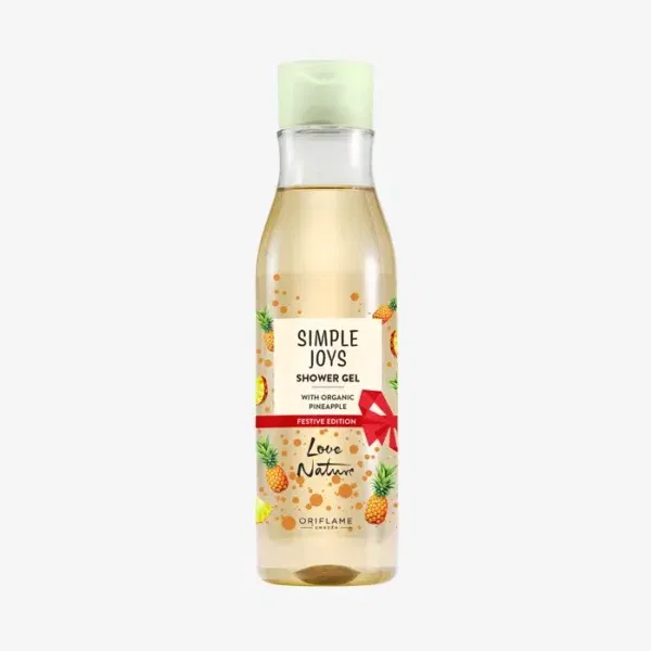 Simple Joys Shower Gel with Organic Pineapple Festive Edition Love Nature
