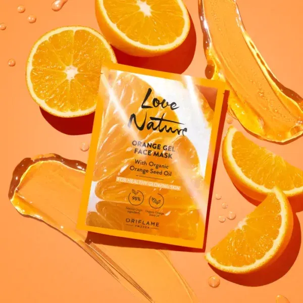 Orange Gel Face Mask with Organic Orange Seed Oil