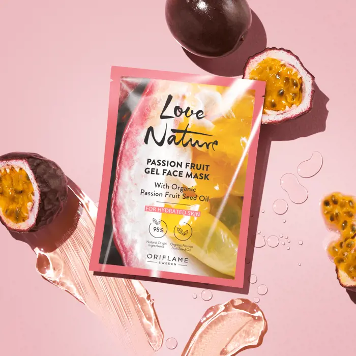 Passion Fruit Gel Face Mask with Organic Passion Fruit Seed Oil