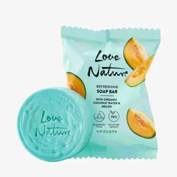 Refreshing Soap Bar with Organic Coconut Water & Melon