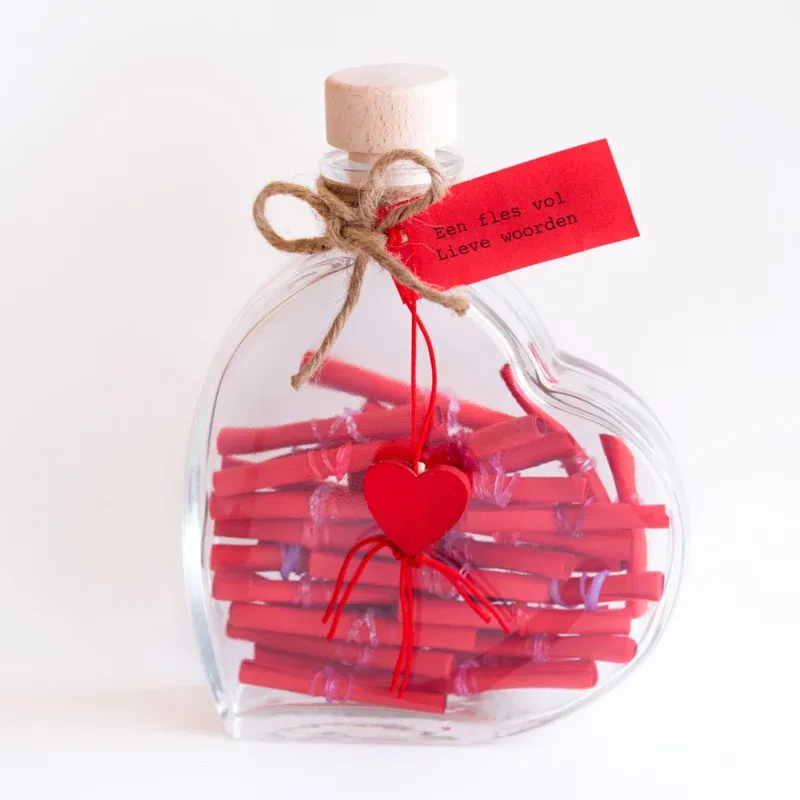 Een fles vol lieve woorden