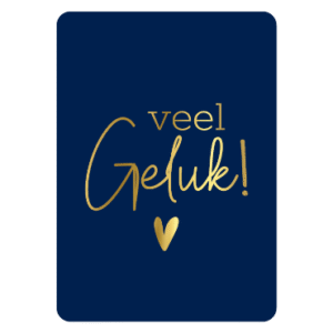 Veel geluk! | Wenskaart