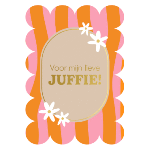 Voor mijn lieve juffie | Wenskaart