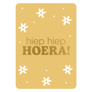 Hiep hiep hoera | Wenskaart