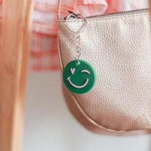 Sleutelhanger - Smiley + hart