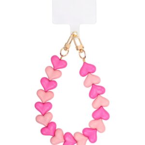 Dubbbelhart telefoonkoort | Roze