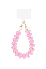 Hart telefoonkoord |  Roze