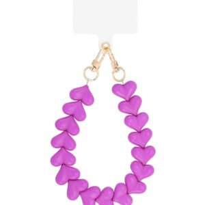 Hart telefoonkoord | Fuchsia
