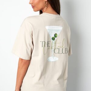 T-shirt The Cocktail Club | Tan