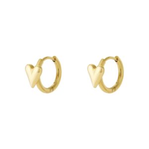 Hoop Mini hartjes | Goud