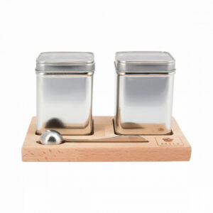 Theeplank met 2 vensterblikjes