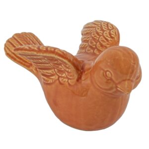 Aardewerk vogel | tangerine