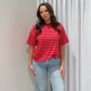 Streep shirt | rood