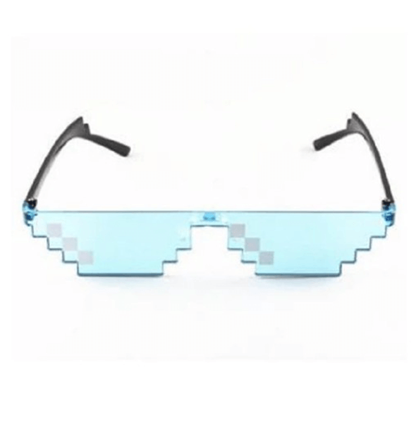pixel zonnebril blauw