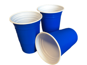 Red cups Blauw ABCParty
