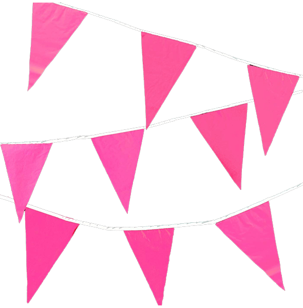 Slingers roze 10 meter ABCParty